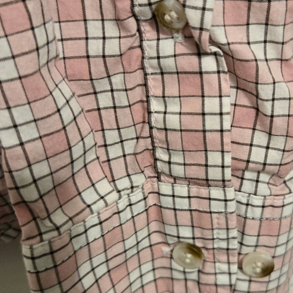 Men's Button-Down Plaid Shirt in Pink by Brooks Brothers - Picture 6 of 7